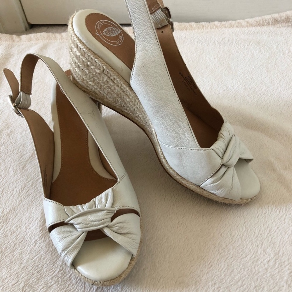 Nurture Toshe Peep Toe Espadrille Wedges